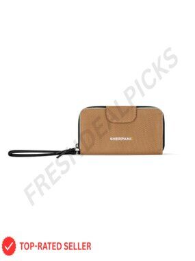 Recycled Nylon Zip Around Wallet RFID Protection Wristlet